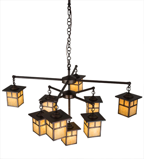 Meyda Tiffany Hyde Park 180476 Chandelier Light - Brass Tint
