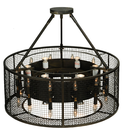 Meyda Tiffany Paloma Golpe 180606 Pendant Light - Custom, Weathered Bronze