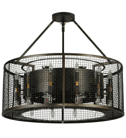 Meyda Tiffany Paloma Golpe 180606 Pendant Light - Custom, Weathered Bronze