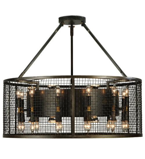 Meyda Tiffany Paloma Golpe 180606 Pendant Light - Custom, Weathered Bronze