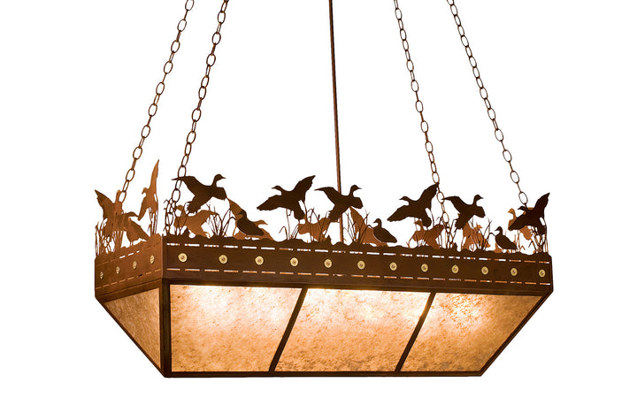 Meyda Tiffany Ducks In Flight 13051 Pendant Light - Rust