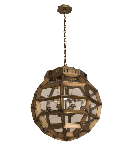 Meyda Tiffany Armoury 180711 Pendant Light - Antique Brass