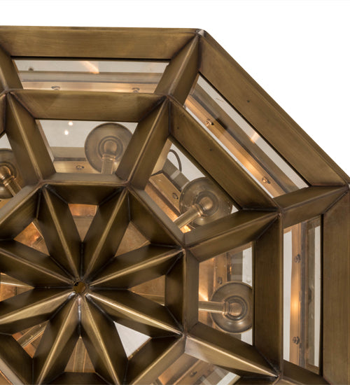Meyda Tiffany Armoury 180711 Pendant Light - Antique Brass
