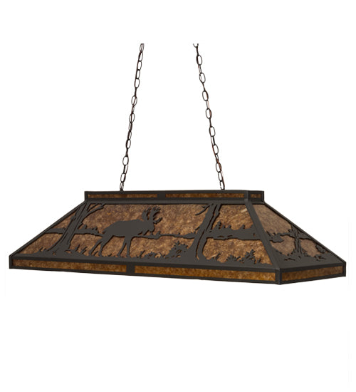 Meyda Tiffany Moose & Black Bear 180799 Pendant Light - Wrought Iron