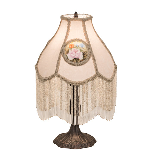Meyda Tiffany Lighting 18092 Reverse Painted Four Light Table Lamp Lamp Bronze / Dark