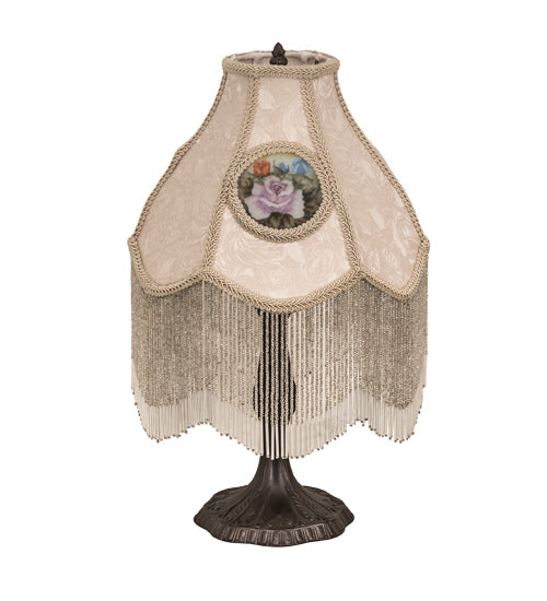 Meyda Tiffany Lighting 18092 Reverse Painted Four Light Table Lamp Lamp Bronze / Dark