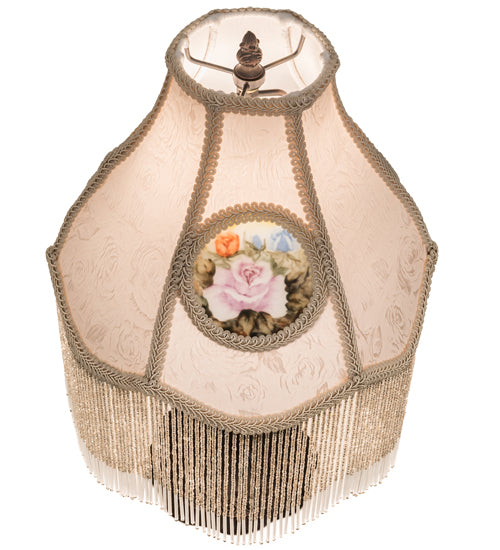 Meyda Tiffany Lighting 18092 Reverse Painted Four Light Table Lamp Lamp Bronze / Dark