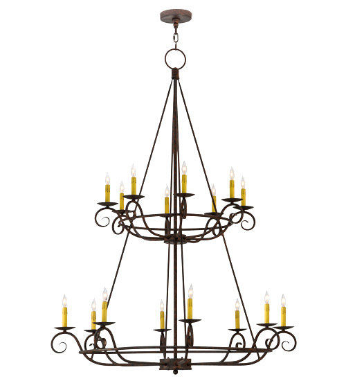 Meyda Tiffany Estrella 180961 Chandelier Light - Mahogany Bronze