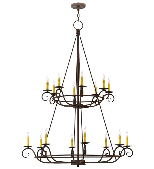 Meyda Tiffany Estrella 180961 Chandelier Light - Mahogany Bronze