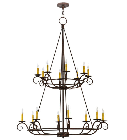 Meyda Tiffany Estrella 180961 Chandelier Light - Mahogany Bronze