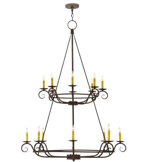 Meyda Tiffany Estrella 180961 Chandelier Light - Mahogany Bronze