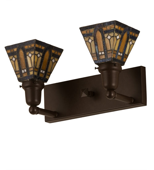 Meyda Tiffany Sierra Prairie Mission 180978 Bath Vanity Light 16 in. wide - Cafe-Noir