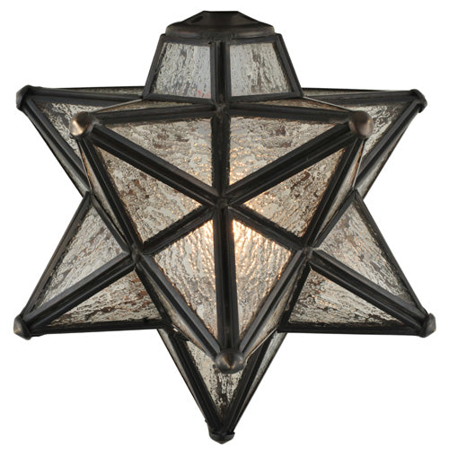 Meyda Tiffany Moravian Star 119794 Wall Light - Craftsman Brown