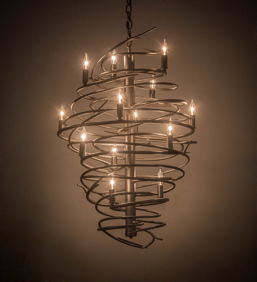 Meyda Tiffany Cyclone 181100 Chandelier Light - Vintage Copper