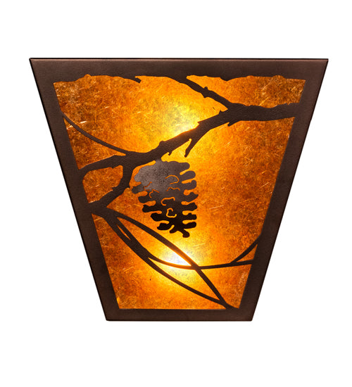 Meyda Tiffany Whispering Pines 181141 Wall Light - Mahogany Bronze