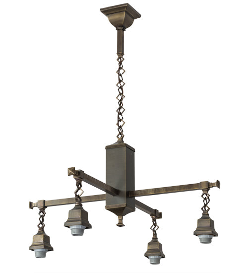 Meyda Tiffany Tiffany Laburnum 181218 Chandelier Light - Antique Brass