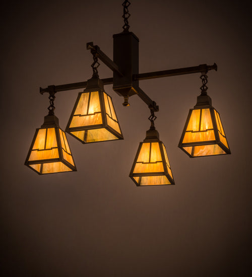 Meyda Tiffany Valley View 181230 Chandelier Light - Antique Brass
