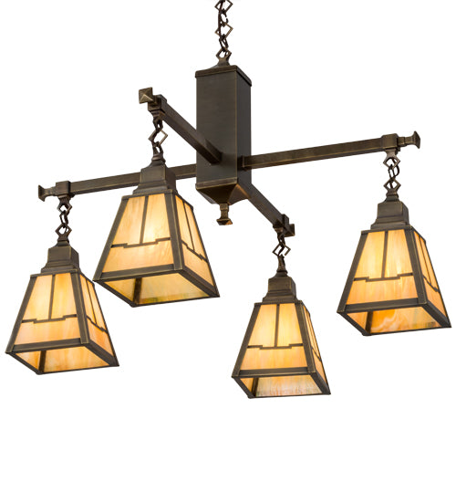 Meyda Tiffany Valley View 181230 Chandelier Light - Antique Brass