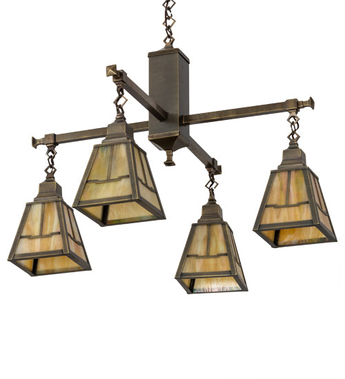 Meyda Tiffany Valley View 181230 Chandelier Light - Antique Brass
