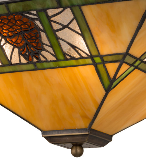 Meyda Tiffany Pinecone Ridge 181232 Pendant Light - Antique Brass