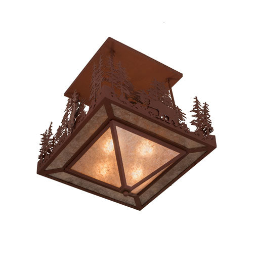 Meyda Tiffany Wildlife At Pine Lake 181393 Ceiling Light - Rust