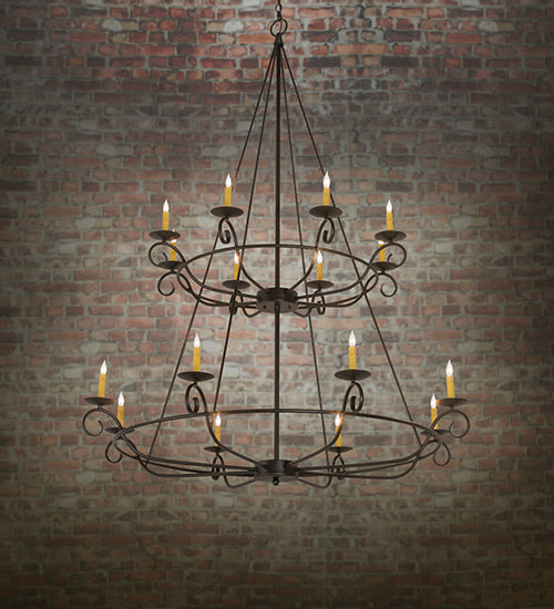 Meyda Tiffany Estrella 181462 Chandelier Light - Craftsman Brown