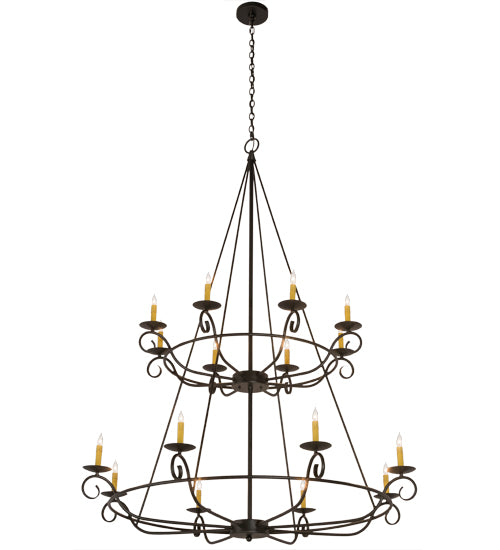 Meyda Tiffany Estrella 181462 Chandelier Light - Craftsman Brown