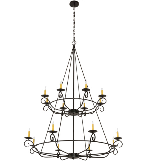 Meyda Tiffany Estrella 181462 Chandelier Light - Craftsman Brown