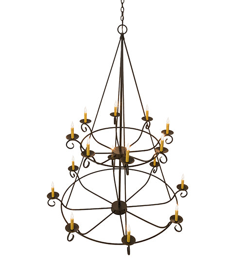 Meyda Tiffany Estrella 181462 Chandelier Light - Craftsman Brown