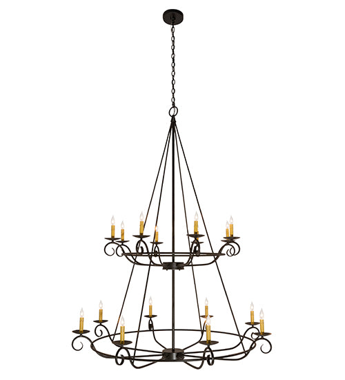 Meyda Tiffany Estrella 181462 Chandelier Light - Craftsman Brown