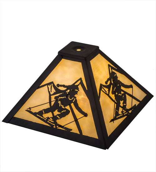 Meyda Tiffany Lighting 181466 Alpine Shade Lamp Shade Bronze / Dark