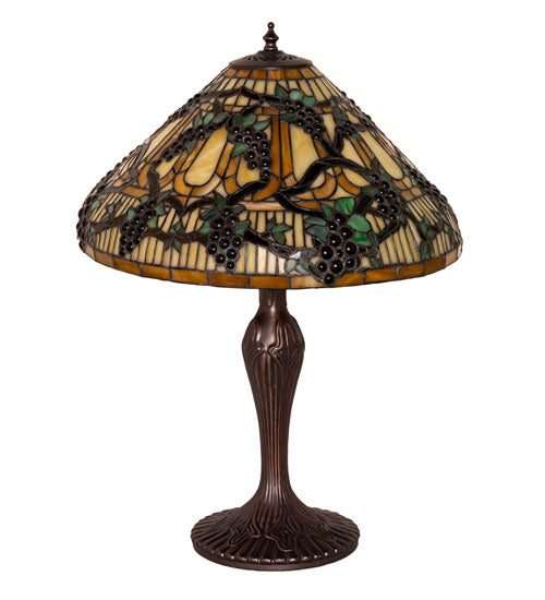 Meyda Tiffany Lighting 181599 Jeweled Grape One Light Table Lamp Lamp Bronze / Dark