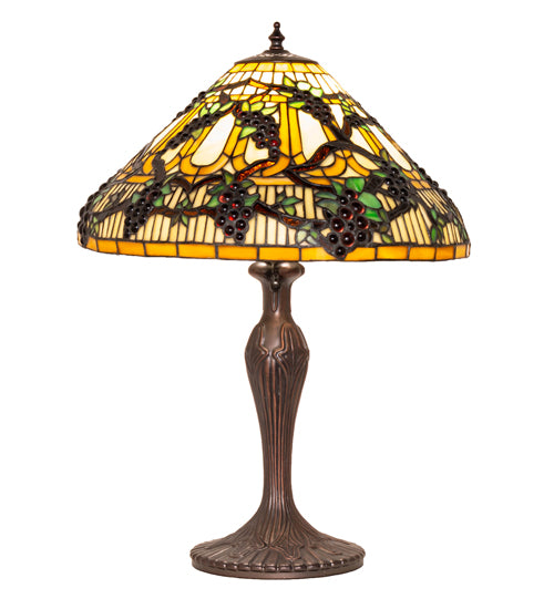 Meyda Tiffany Lighting 181599 Jeweled Grape One Light Table Lamp Lamp Bronze / Dark