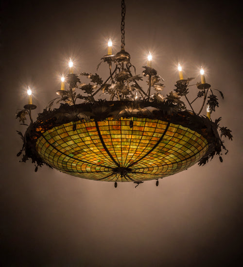 Meyda Tiffany Greenbriar Oak 181600 Pendant Light - Antique Copper