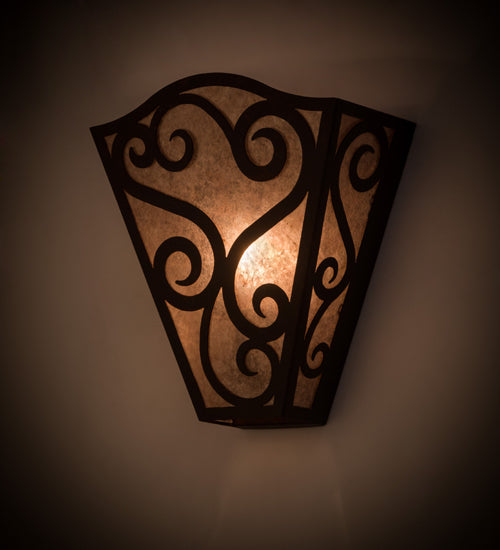 Meyda Tiffany Rena 181726 Wall Light - Craftsman Brown