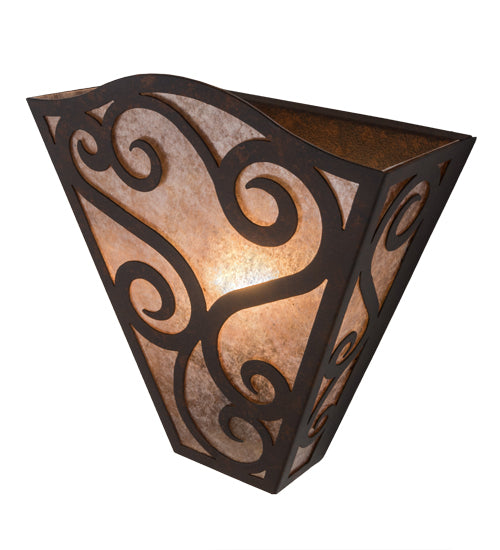 Meyda Tiffany Rena 181726 Wall Light - Craftsman Brown