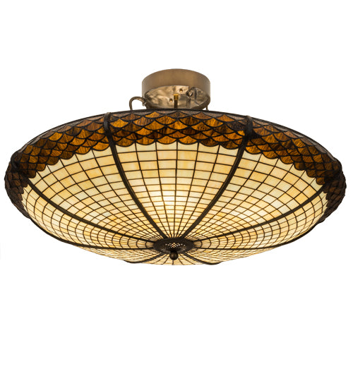Meyda Tiffany Greenbriar Oak 181915 Pendant Light - Antique Copper