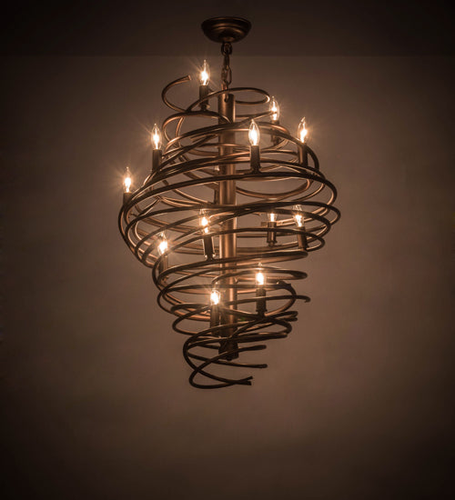 Meyda Tiffany Cyclone 181999 Chandelier Light - Mahogany Bronze