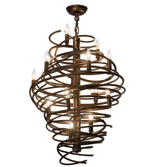 Meyda Tiffany Cyclone 181999 Chandelier Light - Mahogany Bronze