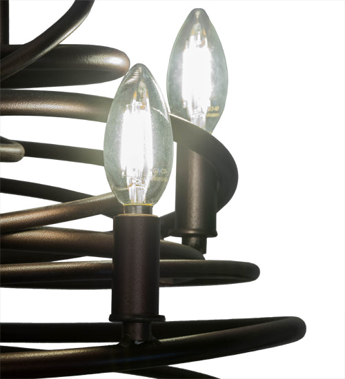 Meyda Tiffany Cyclone 181999 Chandelier Light - Mahogany Bronze