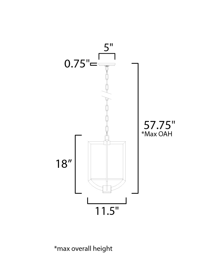 Maxim Quarry 18204WADBZ Pendant Light - Dark Bronze