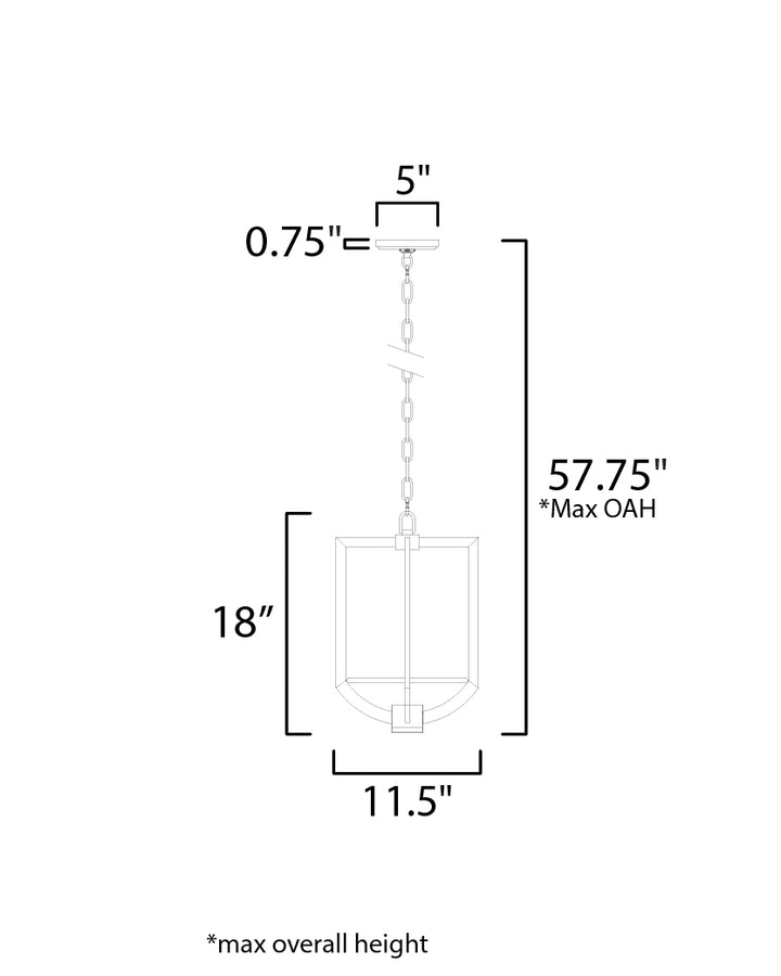 Maxim Quarry 18204WADBZ Pendant Light - Dark Bronze