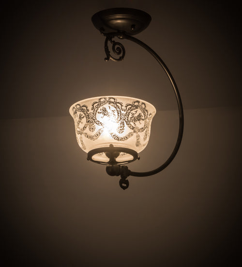 Meyda Tiffany Revival 182069 Ceiling Light - Craftsman Brown