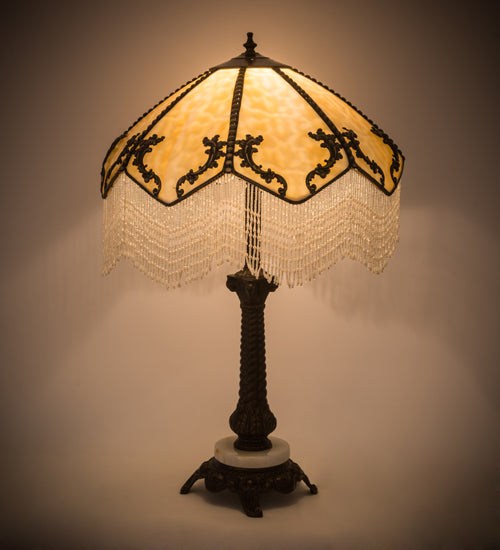 Meyda Tiffany Lighting 182162 Regina One Light Table Lamp Lamp Bronze / Dark
