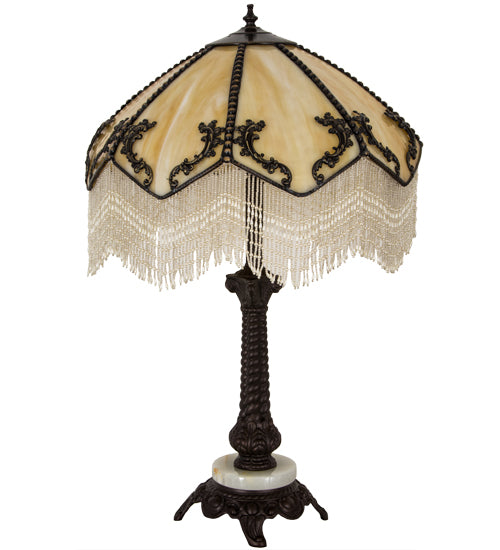 Meyda Tiffany Lighting 182162 Regina One Light Table Lamp Lamp Bronze / Dark