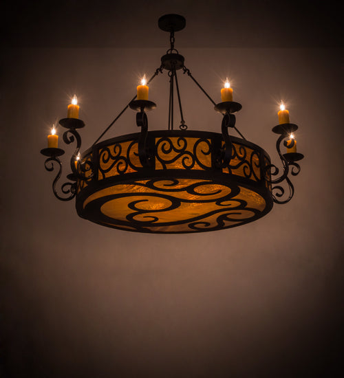 Meyda Tiffany Delano 182230 Chandelier Light - Mahogany Bronze