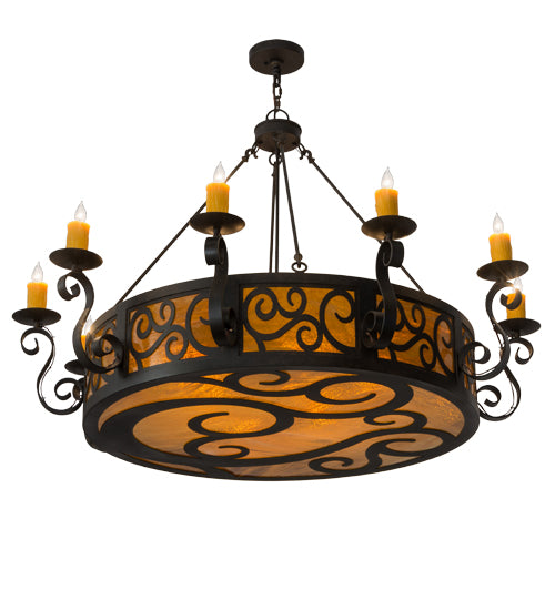 Meyda Tiffany Delano 182230 Chandelier Light - Mahogany Bronze