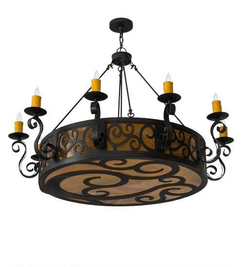 Meyda Tiffany Delano 182230 Chandelier Light - Mahogany Bronze