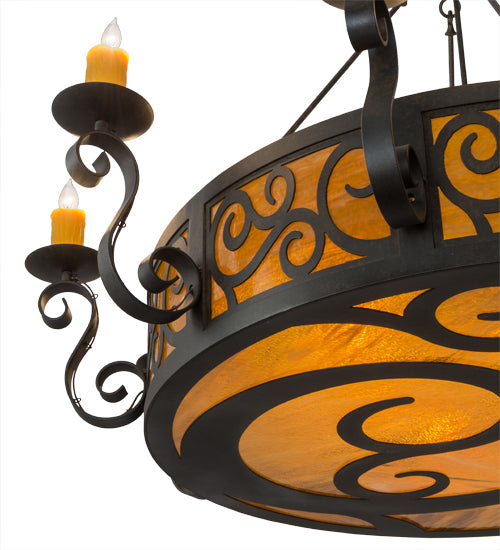 Meyda Tiffany Delano 182230 Chandelier Light - Mahogany Bronze