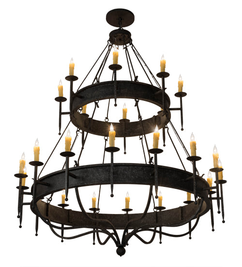 Meyda Tiffany Marta 182268 Chandelier Light - Rust,Natural Wood